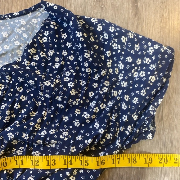 100% Ecovero Viscose by Twik Blue Wrap Maxi Dress with Cowl Neck - Picture 6 of 8